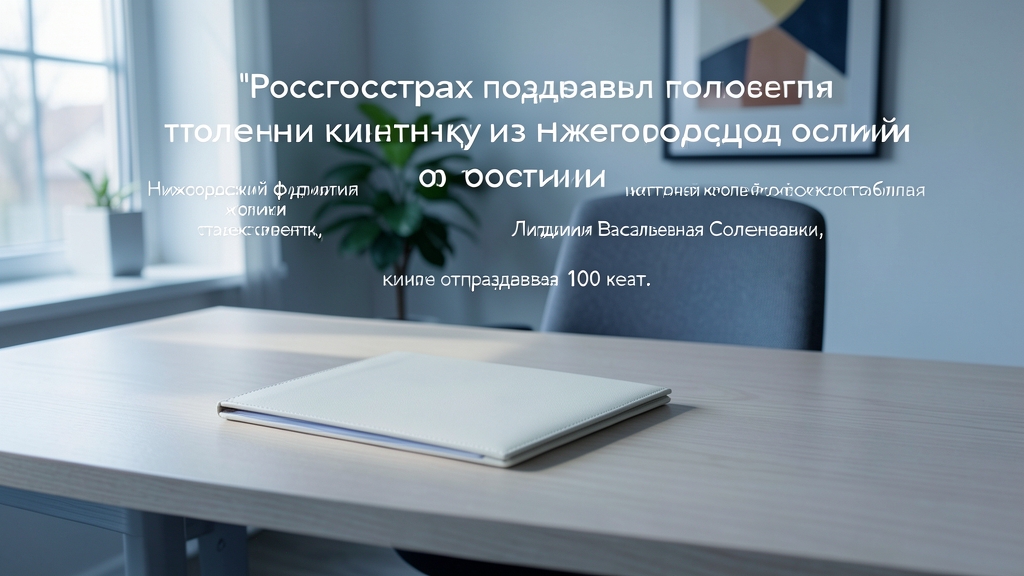 Росгосстрах поздравил столетнюю клиентку из Нижегородской области